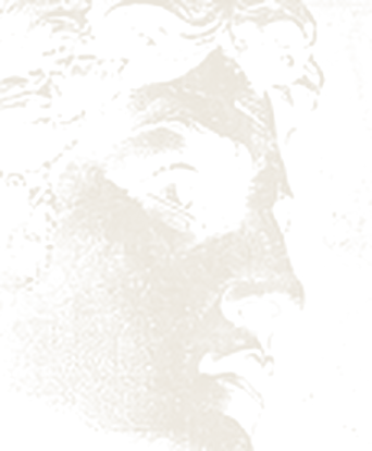 Engraved classical bust in profile, from the Deliverance brand board